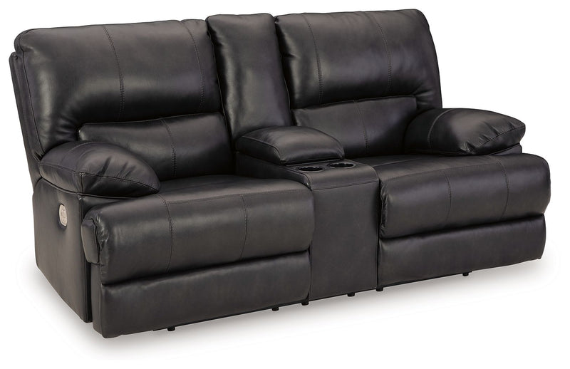 Mountainous - Power Reclining Loveseat With Console /Adj Headrest - Eclipse
