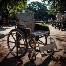 Load image into Gallery viewer, Lightweight Wheelchair Foldable For Adults, Manual Transport Chair With Double Brakes
