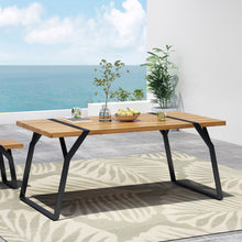 Load image into Gallery viewer, Zora - Dining Table Industrial &amp; Iron Table - Black
