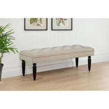 Load image into Gallery viewer, Upholstered Entryway Accent Bench - Beige
