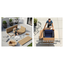 Load image into Gallery viewer, Armless Patio Chair With Cushions
