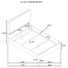 Load image into Gallery viewer, Verona - Queen Upholstered Panel Bed - Walnut

