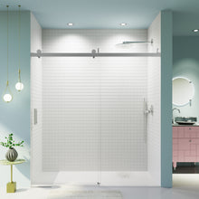 Load image into Gallery viewer, Frameless Sliding Shower Door With Soft- Close, 3 / 8" Tempered Glass
