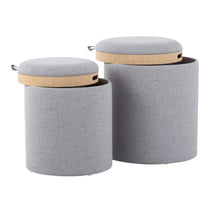Load image into Gallery viewer, Tray - Contemporary Nesting Ottoman Set

