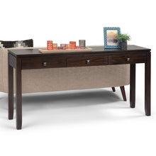 Load image into Gallery viewer, Cosmopolitan - Wide Console Sofa Table - Mahogany Brown
