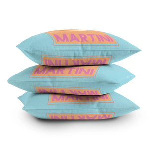 Deny Designs-Martini Cocktail Outdoor Throw Pillow