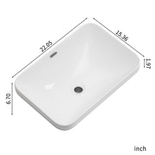 Load image into Gallery viewer, Undermount Bathroom Sink, Vessel Basin For Vanity Countertop - Milk White
