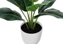 Load image into Gallery viewer, 17" Tall, Artificial Plant, Aureum, Indoor, Faux, Fake, Table, Greenery, Potted, Real Touch, Decorative - Green / White
