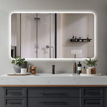 Load image into Gallery viewer, Wall Mounted Bathroom Full Length Makeup Mirror With 3 Color Lighting - Clear

