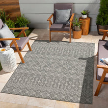Load image into Gallery viewer, Sunshine - 5'3" X 7'3" Indoor &amp; Outdoor Area Rug Polypropylene - Silver
