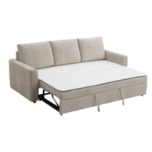 Load image into Gallery viewer, Leira - Linen Pull Out Sleeper Sofa - Beige
