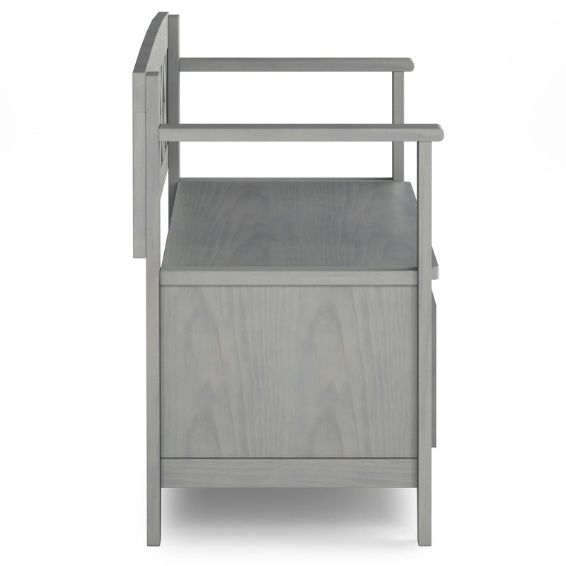 Amherst - Entryway Storage Bench - Gray