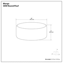 Load image into Gallery viewer, Margo - Large Round Pouf - Multicolor
