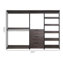 Load image into Gallery viewer, Monica - Walk-In Closet System With Spacious Storage - Gray
