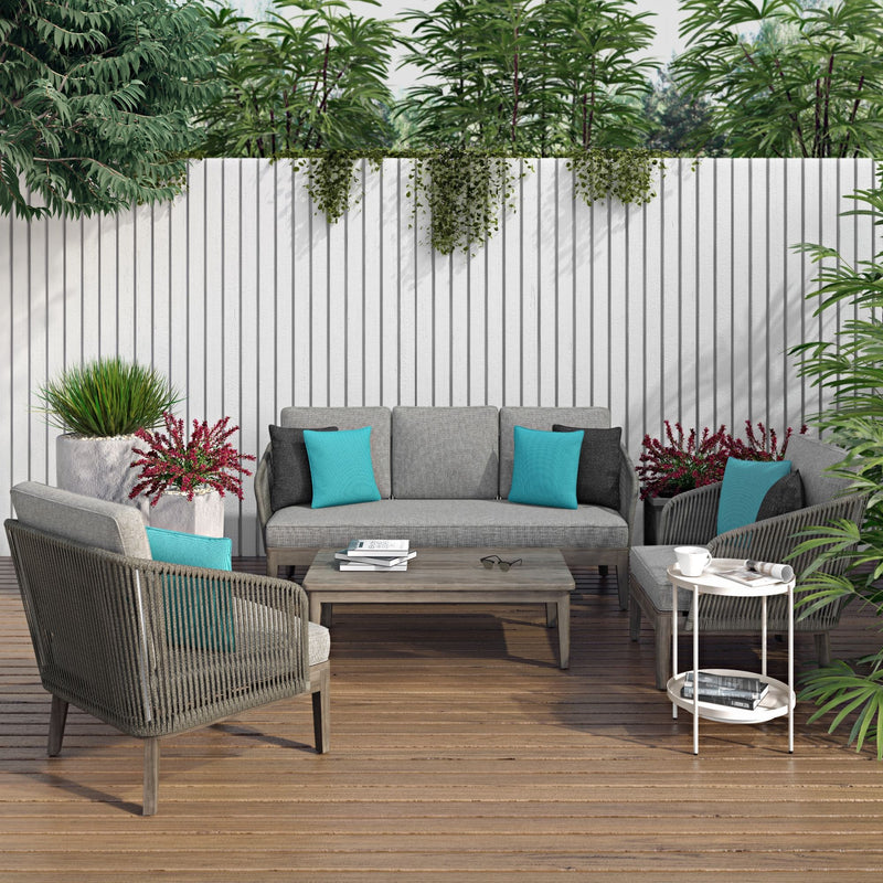 Carmel - Outdoor Conversation Chair - Gray