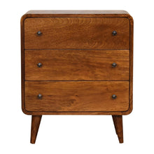 Load image into Gallery viewer, 3 Drawer Mini Curved Chest
