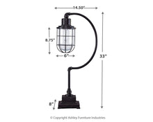 Load image into Gallery viewer, Jae - Metal Desk Lamp  - Antique Black
