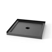 Load image into Gallery viewer, Anti Slip Center Drain Single Threshold Shower Base Slate - Black
