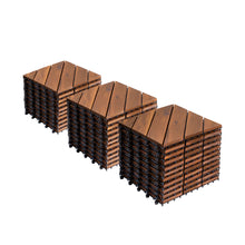 Load image into Gallery viewer, Interlocking Deck Tiles, Diagonal Pattern Outdoor Decking

