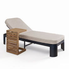 Load image into Gallery viewer, Outdoor Chaise Lounge Set With Side Table, 5 Position Adjustable Patio Recliner
