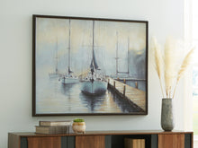 Load image into Gallery viewer, Worthney - Wall Art - Blue / White / Brown
