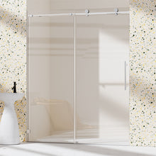 Load image into Gallery viewer, Frameless, Single Sliding Soft Close Shower Doors, 5/16" Sgcc Tempered Glass
