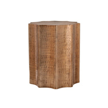 Load image into Gallery viewer, Drum Accent Side Table, Stylish Scalloped Design
