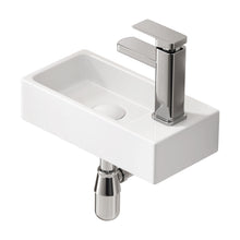 Load image into Gallery viewer, Wall Mounted Bathroom Sink With Faucet And Drain
