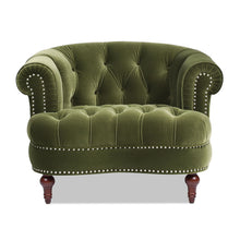 Load image into Gallery viewer, La Rosa - Victorian Tufted Upholstered Accent Chair
