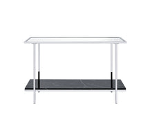 Load image into Gallery viewer, Angwin - Mirrored Faux Marble Console Table - Multi
