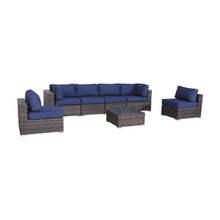 Load image into Gallery viewer, Seating Set With Cushions Handcrafted Wicker Design

