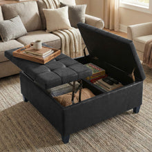 Load image into Gallery viewer, Harrison - Upholstered Coffee Table Storage Ottoman
