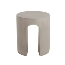Load image into Gallery viewer, Outdoor Round With U Shape Side Table - Light Gray
