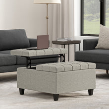 Load image into Gallery viewer, Harrison - Upholstered Coffee Table Storage Ottoman
