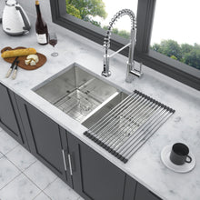 Load image into Gallery viewer, Modern Double Bowl Undermount Kitchen Sink 50 / 50 Design Stainless Steel
