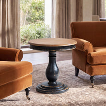Load image into Gallery viewer, Winslow - Round Pedestal Side Table - Natural / Light Brown
