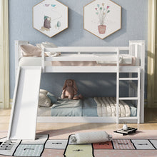 Load image into Gallery viewer, Full Over Full Bunk Bed With Ladder With Slide - White

