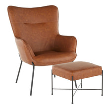 Load image into Gallery viewer, Izzy - Industrial Lounge Chair &amp; Ottoman Set
