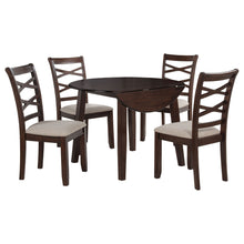 Load image into Gallery viewer, Verety - 5 Piece Round Dining Set With Chairs - Dark Brown
