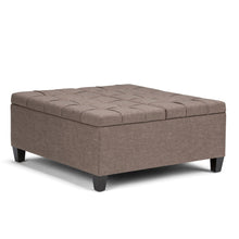 Load image into Gallery viewer, Harrison - Upholstered Coffee Table Storage Ottoman
