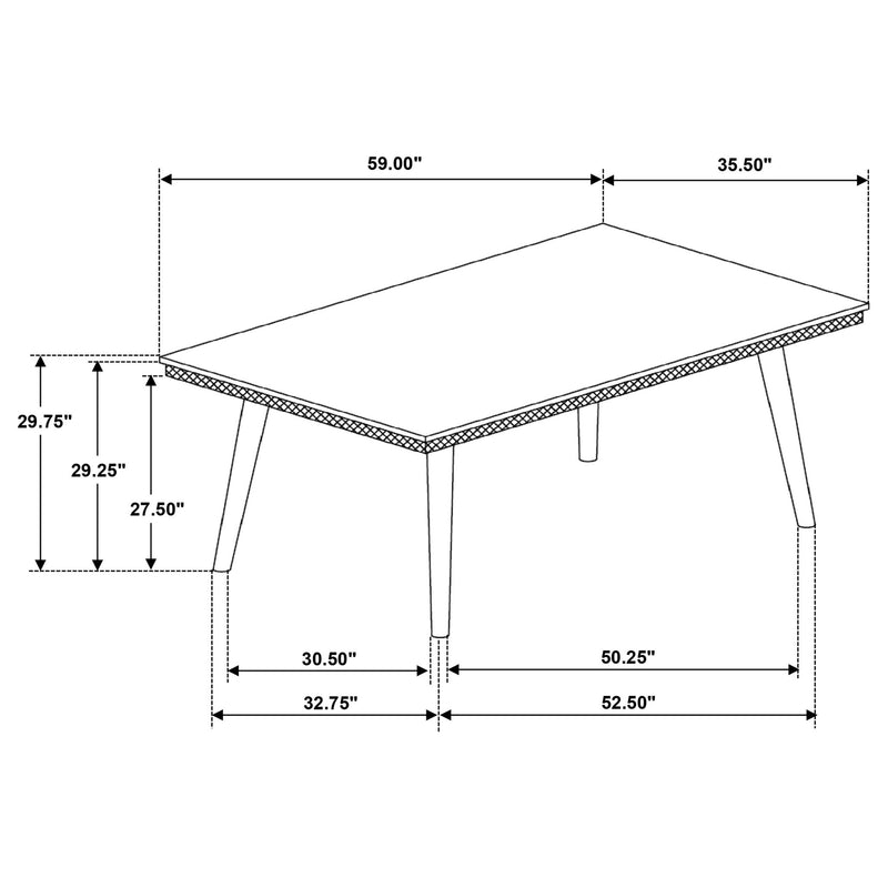 Perkins - Rectangular Dining Table - Dark Brown