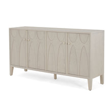 Load image into Gallery viewer, Wood Sideboard With Adjustable Shelves And Storage Cabinet - White Washed
