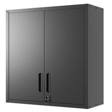 Load image into Gallery viewer, Metal Wall Mounted Tool Storage Cabinet With 2 Locking Doors, Adjustable Shelf, And Drawer
