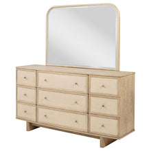 Load image into Gallery viewer, Kimpton - 9 Drawer Dresser With Mirror - Beige
