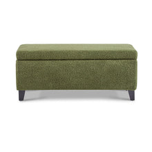 Load image into Gallery viewer, Storage Ottoman With Flip Top Lid - Retro Green
