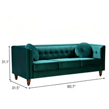Load image into Gallery viewer, Chesterfield Sofa With Square Arms For Living Room
