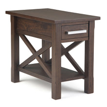 Load image into Gallery viewer, Kitchener - Narrow Side Table - Warm Walnut Brown
