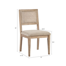 Load image into Gallery viewer, Modern Armless Dining Chair With Cane Back (Set of 2)
