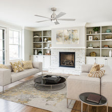 Load image into Gallery viewer, Ultra Quiet Reversible Ceiling Fan With Light Dimmable LED For Large Room - Brushed Nickel
