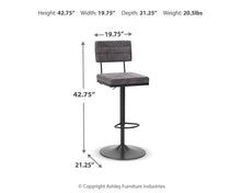 Load image into Gallery viewer, Strumford - Tall Swivel Barstool (Set of 2)
